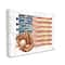 Stupell Industries American Baseball Flag Children's Sports Mitt Canvas Wall Art